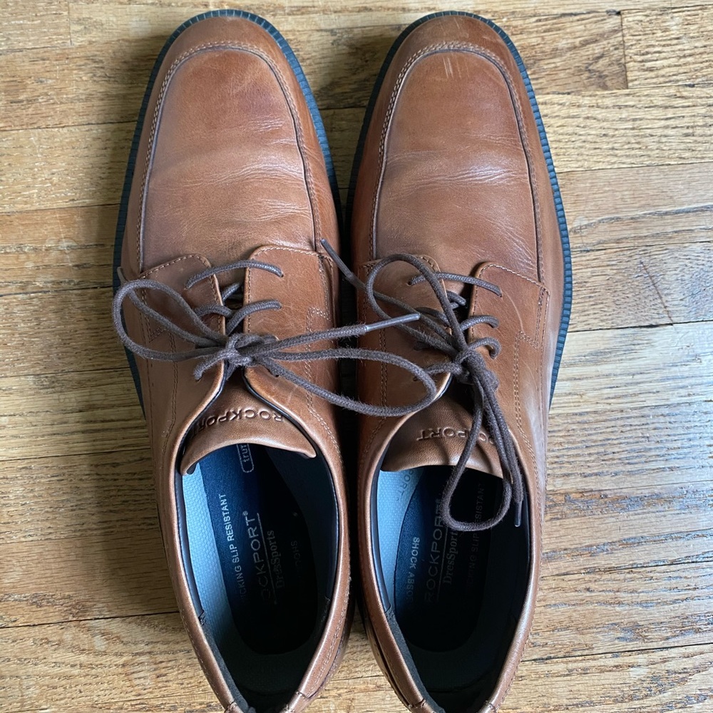Brown Rockport Dressports Oxford Shoes Size 13